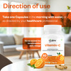 Oribite Vitamin C Capsules For Immunity & Skin Health 60 Capsules