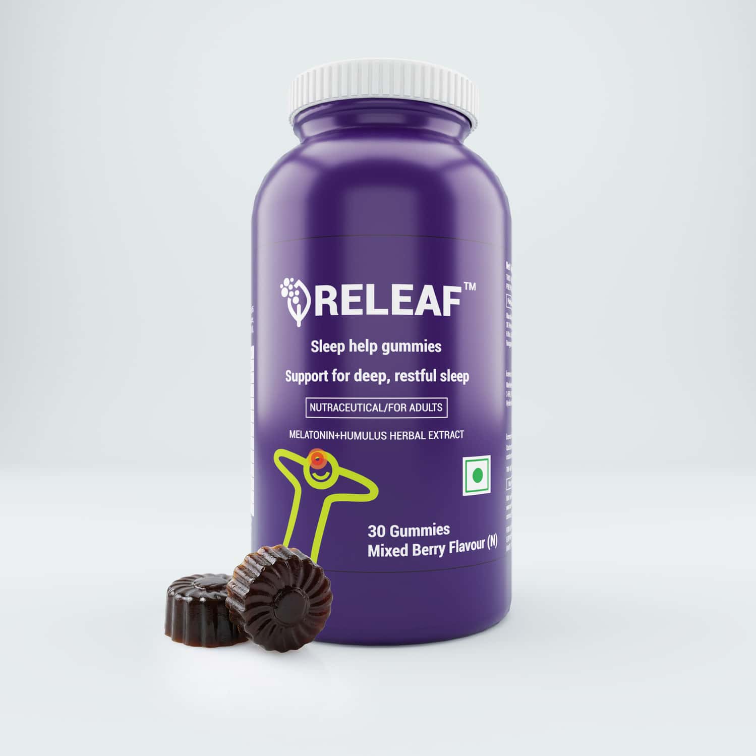 Releaf Sleep Help Gummies For Better Sleep & Relaxation 30n