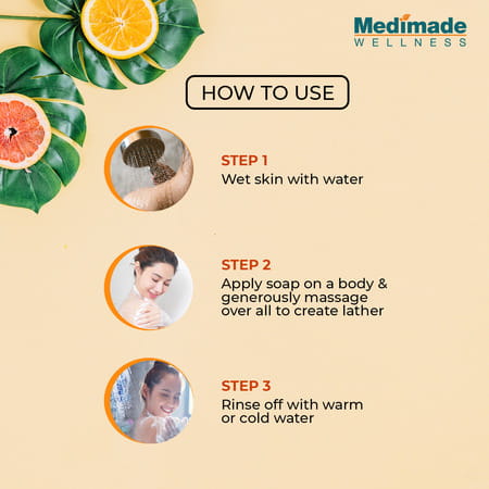 Medimade Orange & Grapefruit Premium Soap - 100 Gm