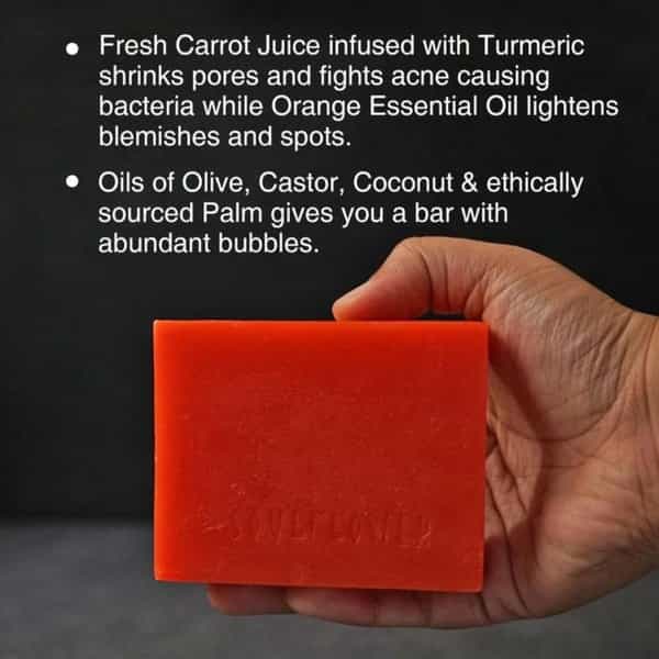 Soulflower Orange Carrot Soap 150Gm