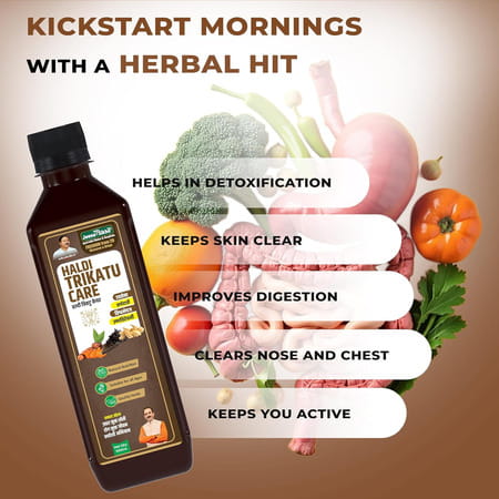 Jeena Sikho Haldi Trikatu Care Juice | Ayurvedic Immunity Booster & Liver Detox Juice |500 Ml