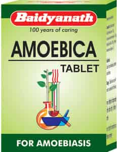 Baidyanath Asli Ayurved Amoebica For Amoebiosis Ayurvedic Diarrhea Medicine | 25 Tablet (pack Of 2)