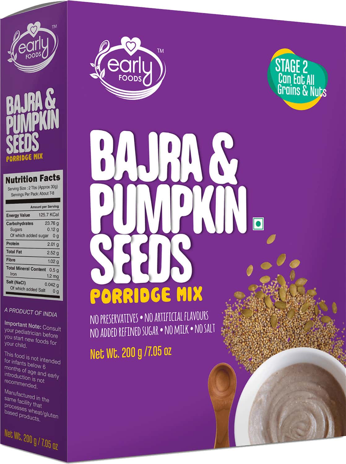 Buy EARLY FOODS COMBO OF 3 ORGANIC MILLET PORRIDGES BREAKFAST CEREAL