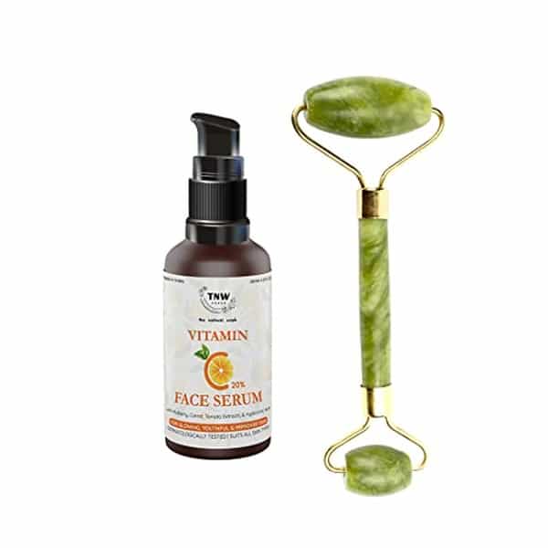Tnw The Natural Wash Combo With Jade Roller & Vitamin C Face Serum | For Healthy & Glowing Skin