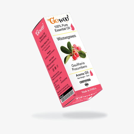 Pack Of 2 Wintergreen Essential Oil & Wheat Germ Carrier Oil - 100% Pure Natural & Undiluted