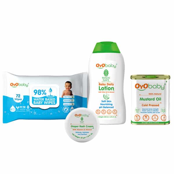 Oyo Baby Everything For Baby | New Born Baby Gifts Pack Of 4