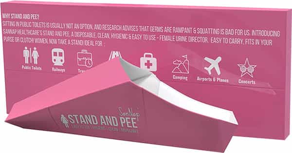 Sannap Stand And Pee Disposable Female Urine Director For Women 20 Funnels