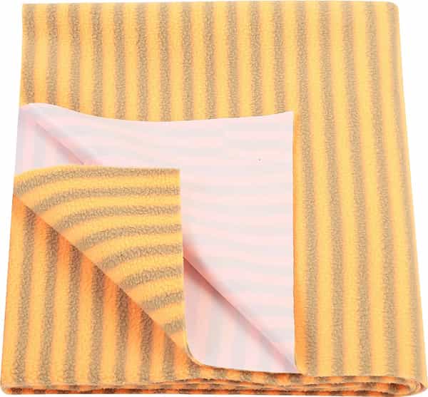Newnik Cozymat Stripy Soft Waterproof Reusable Mat / Mattress Protector(Large(100Cm*140Cm) Coral) 1