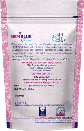 Gemblue Biocare Jasmine Bath Salt 300gm