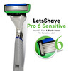 Letsshave Pro 6 Sensitive Face & Body Shaving Razor Value Set