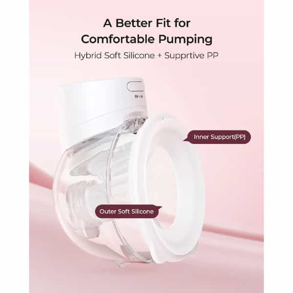 Momcozy Wearable Breast Pump S12pro Quick Pink Single Pack