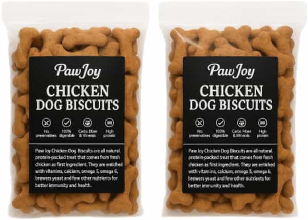 Paw Joy Dog Adult Biscuits Combo Offer 2Kg (1Kg+1Kg)