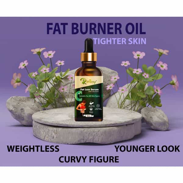 Riffway Fat Loss Serum|Slimmer Appearance, Stay On Track With Fat Loss Goals 100% Ayurvedic (3X30ml)
