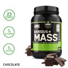 Optimum Nutrition (On) Serious Mass Weight Gain Powder - 3 Lbs 1.36 Kg (Chocolate)