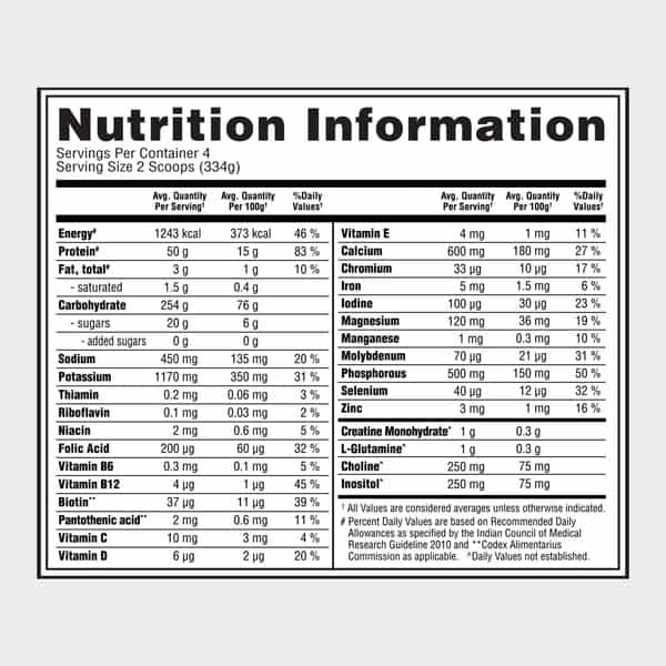 Optimum Nutrition (On) Serious Mass Weight Gain Powder - 3 Lbs 1.36 Kg (Chocolate)