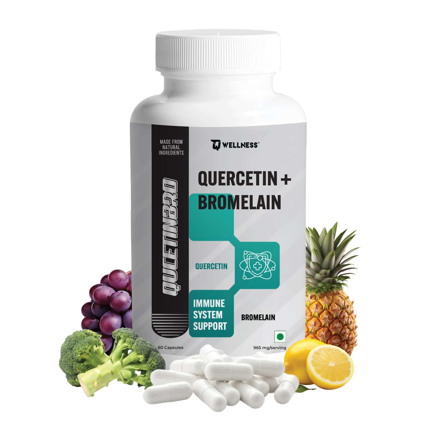 Tq Wellness Qucetinbro 60 Capsule In A Bottle