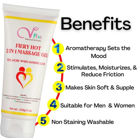 Vigini Hot 2 In 1 Sensual Lubricant Lube Long Time Increase Performance Booster Gel Man Women 200ml