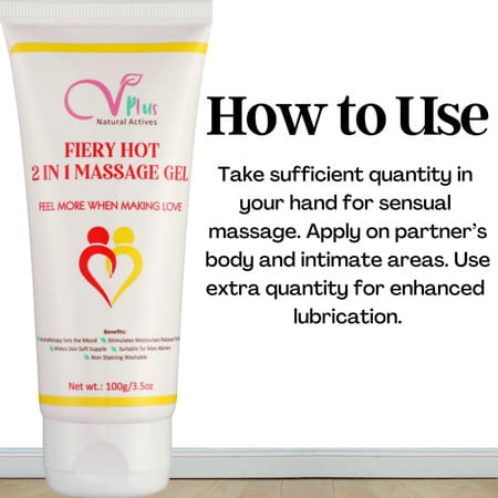 Vigini Hot 2 In 1 Sensual Lubricant Lube Long Time Increase Performance Booster Gel Man Women 200ml