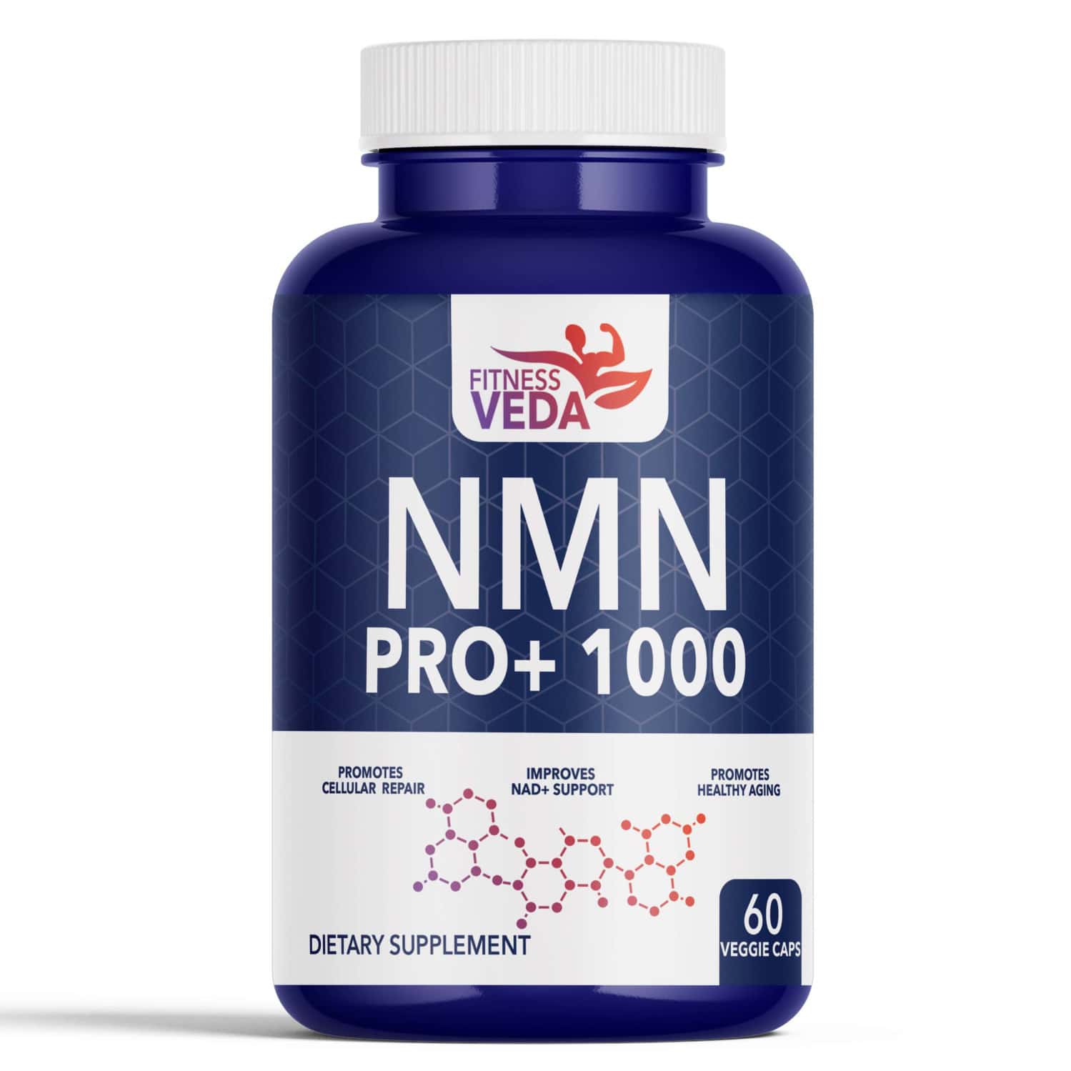 Fitness Veda Truely Indian 99% Ultra Purity Nmn Pro+ 1000mg - 60n