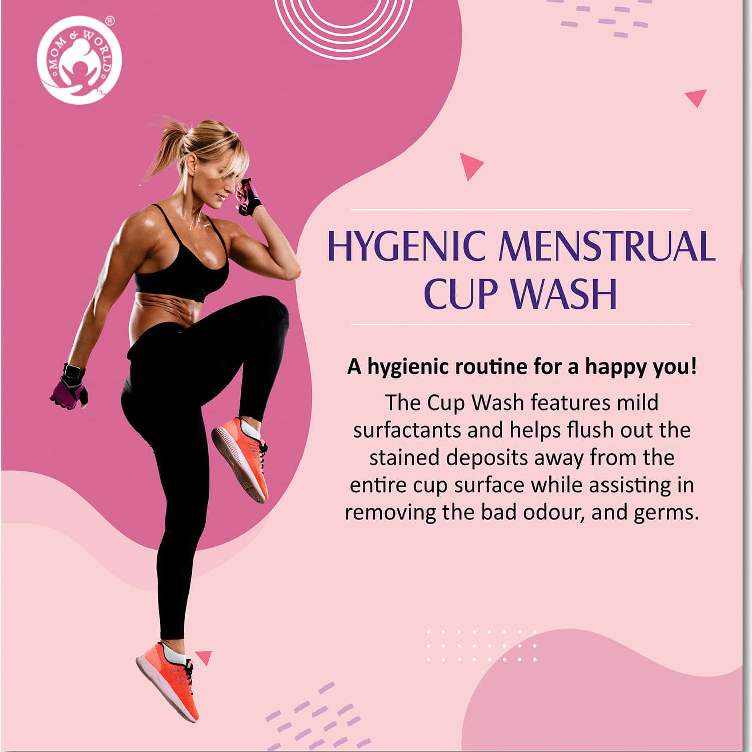 Buy MOM & WORLD HYGIENIC MENSTRUAL CUP WASH REMOVES ODOUR & GERMS WITH