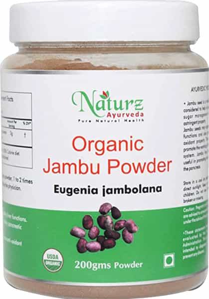 Naturz Ayurveda Organic Jambu Beej Powder - 200 Gms (Pack Of 4)