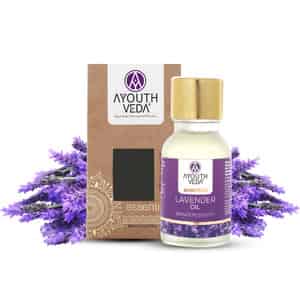 Ayouthveda Lavender Essential Oil For Aromatherapy | Soothe Mind & Enhance Skin & Hair Health 15 Gm