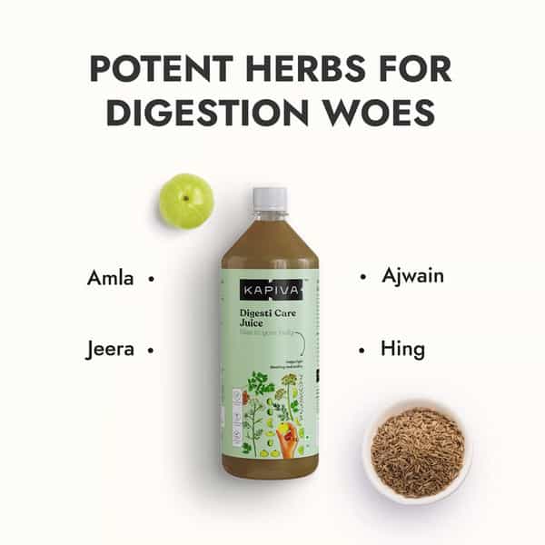Kapiva Digesti Care Juice (2L) - Provides Relief From Acidity & Bloating - Super Saver Pack Of 2