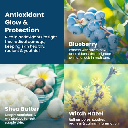 The Skin Story Blueberry Shea Butter Face Wash, Moisturising Anti Inflammatory, All Skin Types 100ml