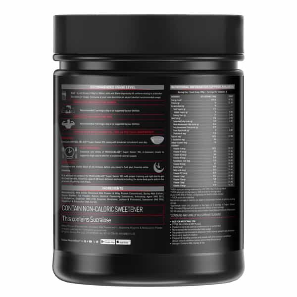Muscleblaze Super Gainer Xxl | Muscle Mass High Protein Gainer (Chocolate | 500 G / 1.1 Lb)