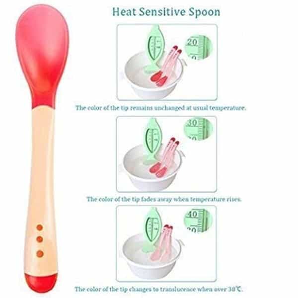 Fisher Price Heat Sensitive Soft Baby Spoon Pink
