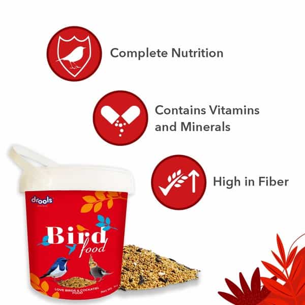 Drools Bird Food For Love Birds And Cockatiel With Mixed Seeds 1Kg