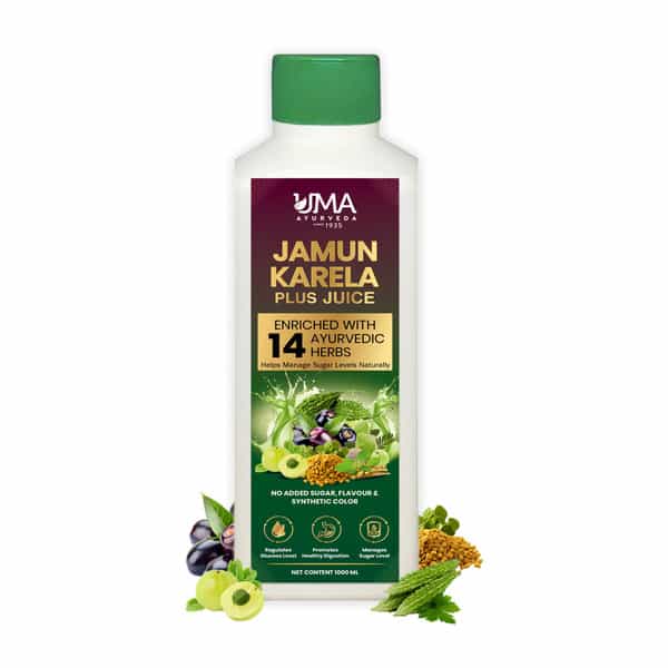 Uma Ayurveda Jamun Karela Plus | Diabetic Care Juice | 1L