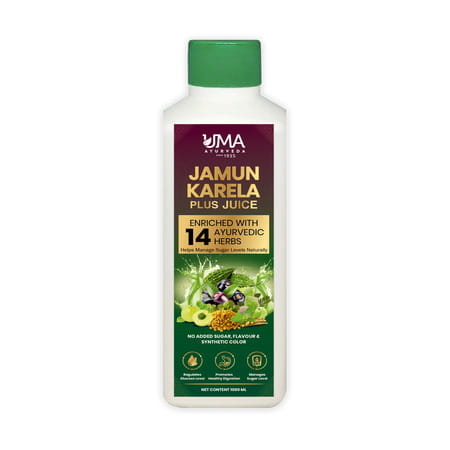 Uma Ayurveda Jamun Karela Plus | Diabetic Care Juice | 1l