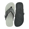 Ortho Cheer Men's Orthopedic And Diabetic Friendly Slipper With Velcro Strap | Grey | Size 9 -1 Pair