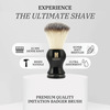 Hajamat Luxurious Black Shaving Brush For Men- Imitation Badger Bristles- Resin Handle