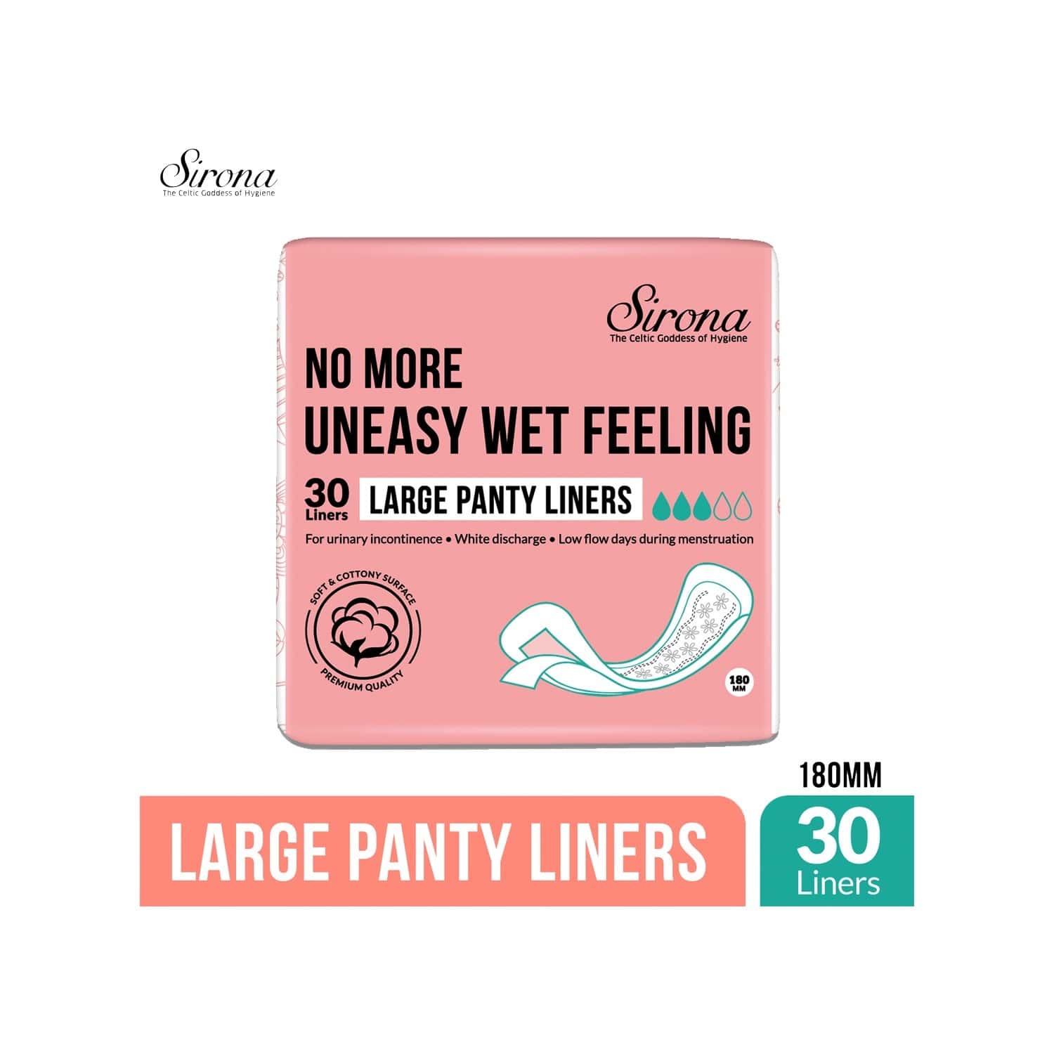 Buy Sirona Panty Liners For Daily Spotting, Light Urine Incontinence