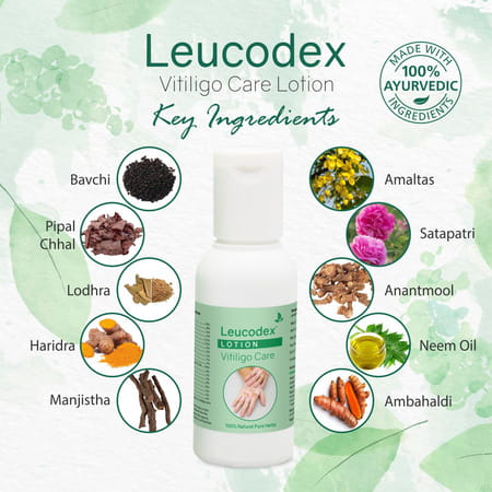 Leucodex Lotion For Skin Discoloration & White Patches Herbal Ayurvedic 50 Ml (Pack Of 2)
