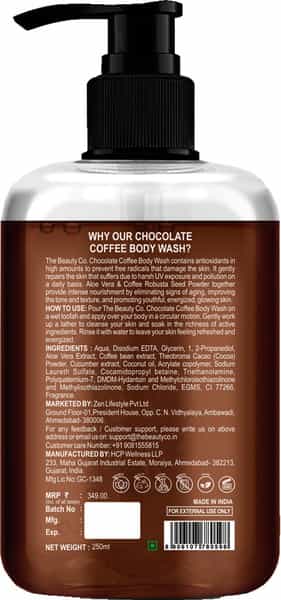 The Beauty Co. Chocolate And Coffee Body Wash 250Ml