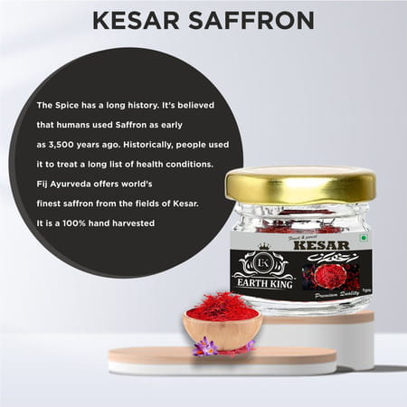 Earth King Saffron Thread Kesar - 3gm (Pack Of 3)