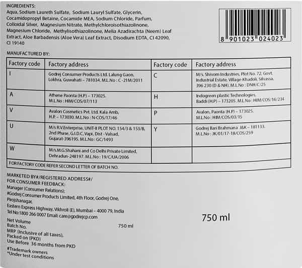 Godrej Protekt Germ Fighter Handwash Refill - Neem & Aloe Vera - 750Ml