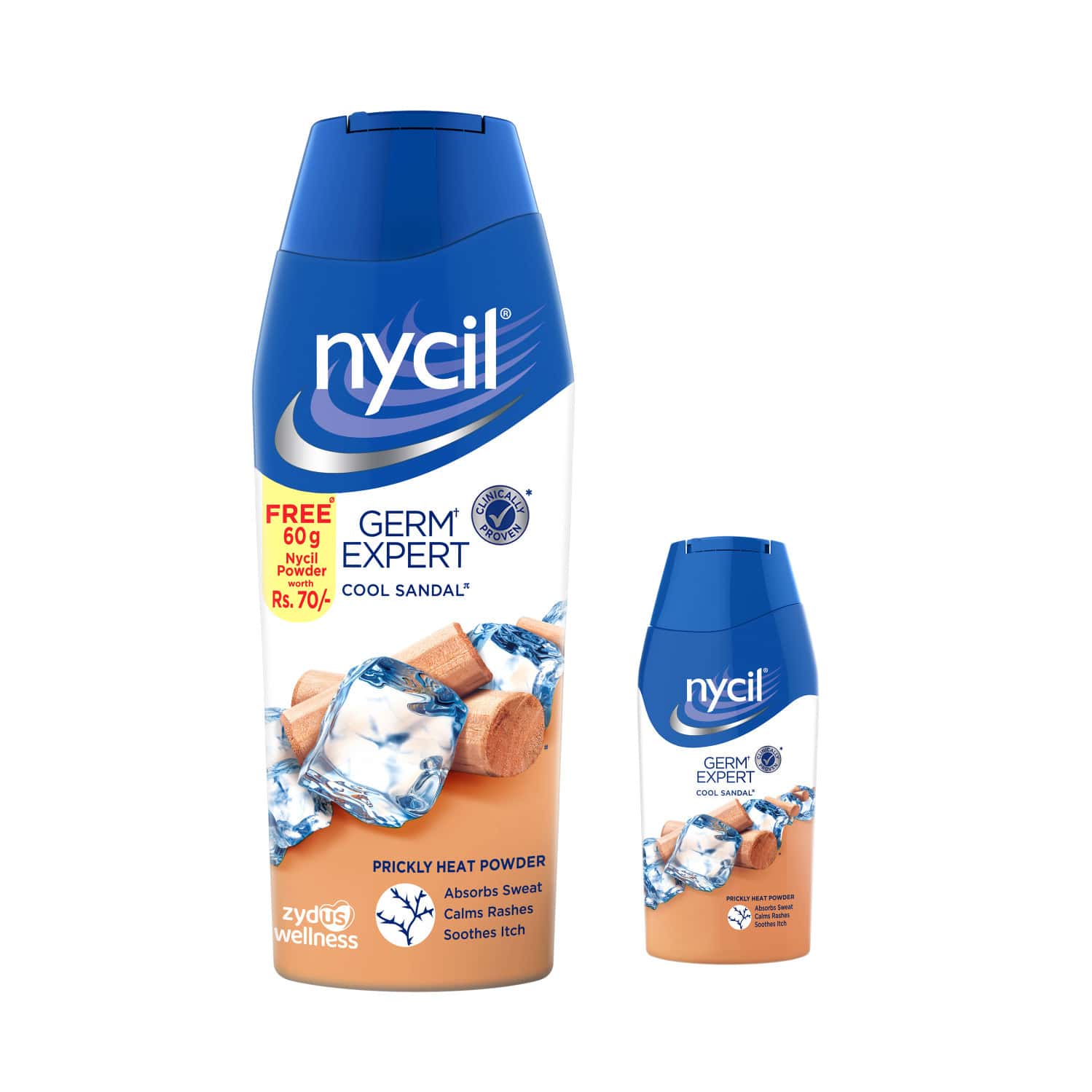 Nycil Cool Sandal Prickly Heat Talcum Powder | 150g (Get Nycil Cool Sandal 50g Free)