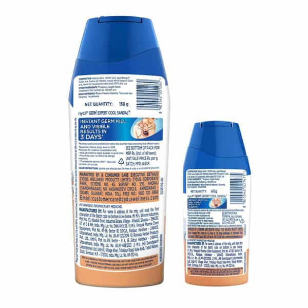 Nycil Cool Sandal Prickly Heat Talcum Powder | 150G (Get Nycil Cool Sandal 50G Free)
