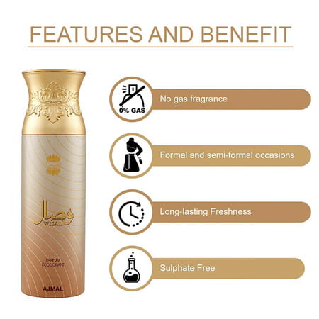 Ajmal 2 Magnetize For Men & Women & 1 Wisal For Women Deodorants Each 200ml Combo Pack Of 3