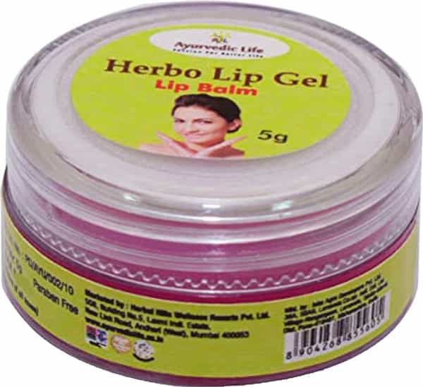 Al-Ayurvedic Life Lip Balm - Lip Gel - 5Gms With Strawberry Flavour