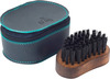 Man Arden Pocket Size Beard Brush With Hand Crafted Premium Wood Handle With Leather Pouch