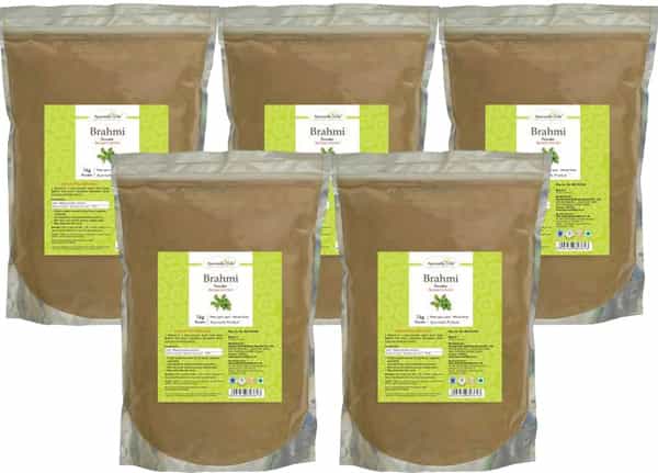 Al-Ayurvedic Life Bacopa Monnieri Powder For Healthy Hair Growth - Powder 1 Kg Value Pack Of 5