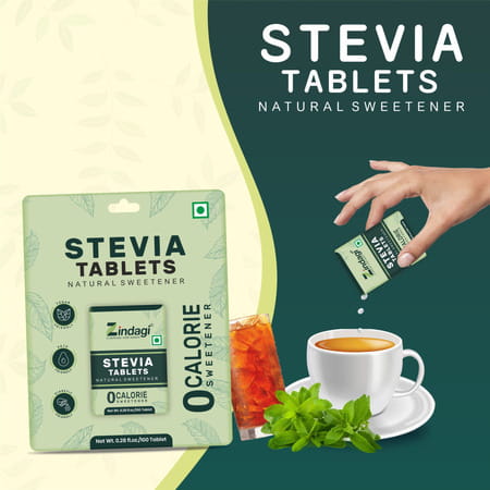 Zindagi Stevia Extract Tablets|100% Natural Sugarfree|Stevia Tablets|100 Tablets | Pack Of 4
