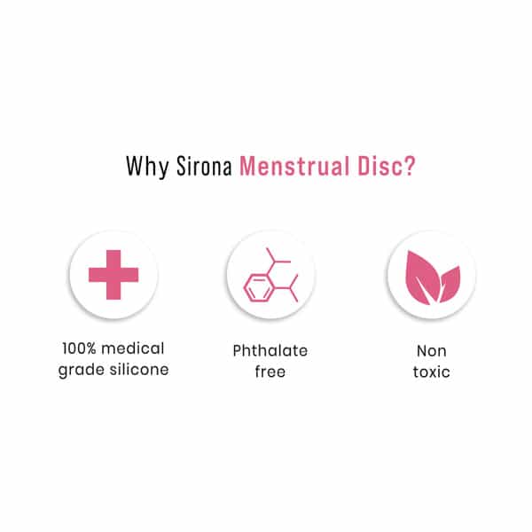Sirona Reusable Menstrual Cup Disc For Women - Small -1 Unit