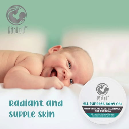 Babynu All Purpose Natural Baby Gel With Organic Aloe Calendula & Curcuma Ph 5.5 Balanced 50G