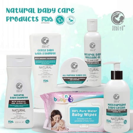 Babynu All Purpose Natural Baby Gel With Organic Aloe Calendula & Curcuma Ph 5.5 Balanced 50G